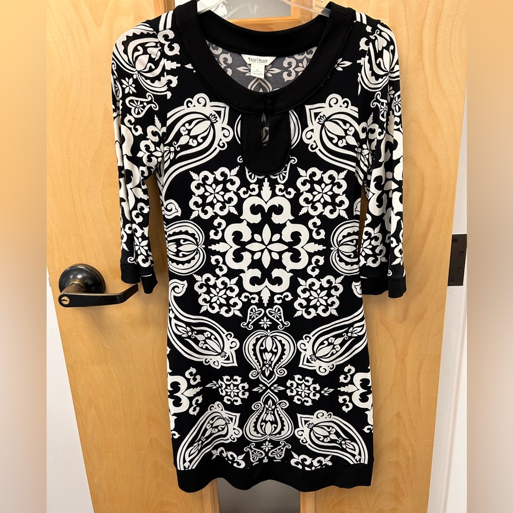 🌼3/$30🌼 WHBM black & white shirt dress size small